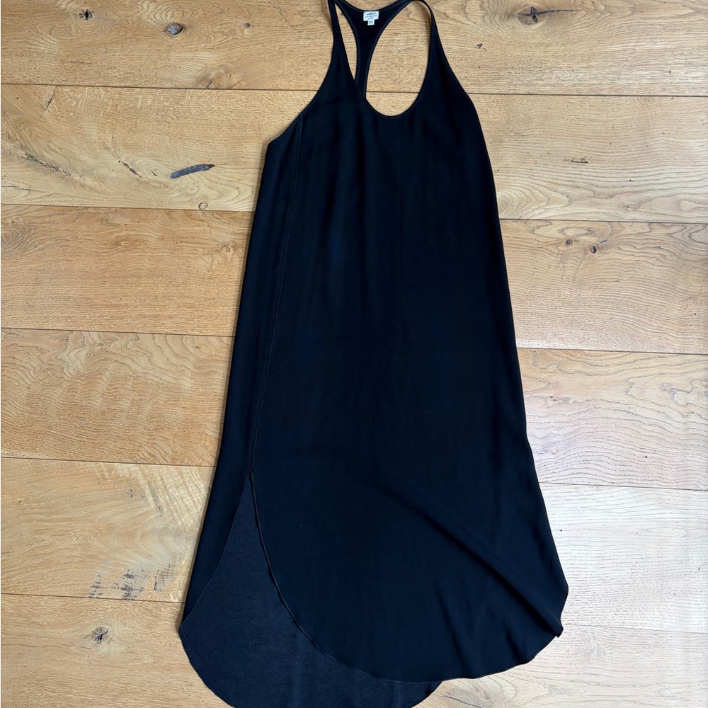 Wilfred Black High-Low Racerback Maxi Dress